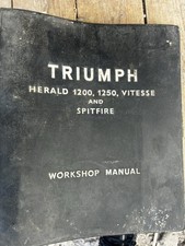 TRIUMPH HERALD 1200, 1250, VITESSE SPITFIRE WORKSHOP MANUAL