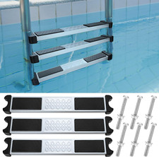 Stainless Steel Pool Ladder Steps Replacement 1.9 Inch Non Slip Swimming Pool La