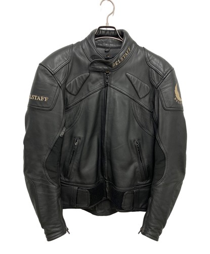 Belstaff mens black leather - belstaff,