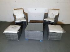 2 Grey Rattan Cube Chairs, 2