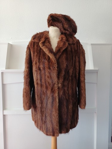 Vintage 1960s brown - brown, mink