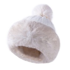 Ladies Faux Fur Knitted Bobble