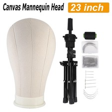 23inch Wig Head Cork Canvas