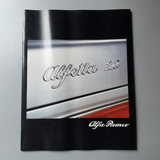 Alfa Romeo Alfetta 2.0 Sales Brochure 1979 UK Market