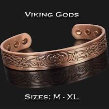 Viking Copper Magnetic Bracelet Men Arthritis Therapy Pain Relief Wristband - VG