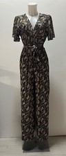 Ladies New QED LONDON  Cross Over Style Jumpsuit Size  8/10  10/12 12/114