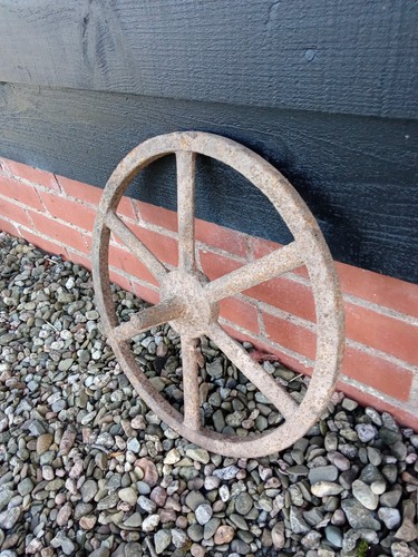 Antique cast iron wheelbarrow - antique,