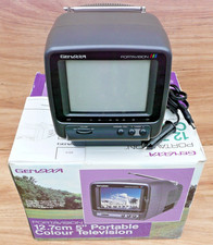 GENEXXA Portavision 5" Portable Colour CRT Television TV Boxed Working