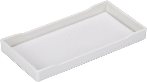 White plastic serving tray - plastic,