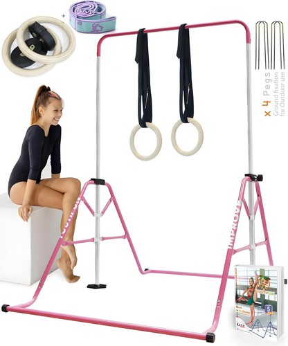 Kids gymnastics bar adjustable - kids,