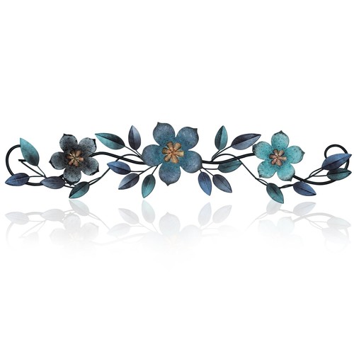 Metal flower wall decor - metal,