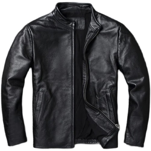 Black genuine leather cafe - black,