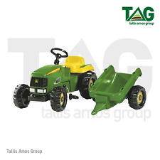 Genuine John Deere RollyKid Childrens Pedal Tractor With Trailer - MCR012190000