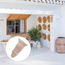 Antique Unfinished Wood Carving Corbels 3.15 x 0.98 x 6.3 Inches F46 Set of 15