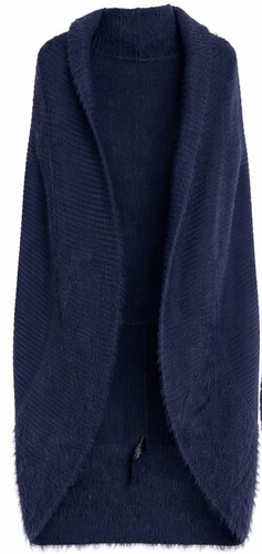 Evans navy longline - evans, knitted