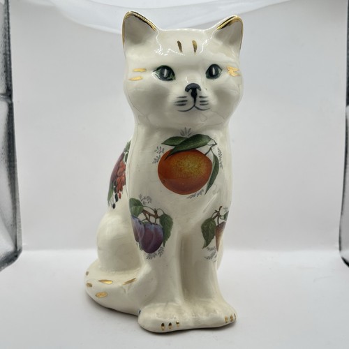 Staffordshire style cat with - staffordshire,