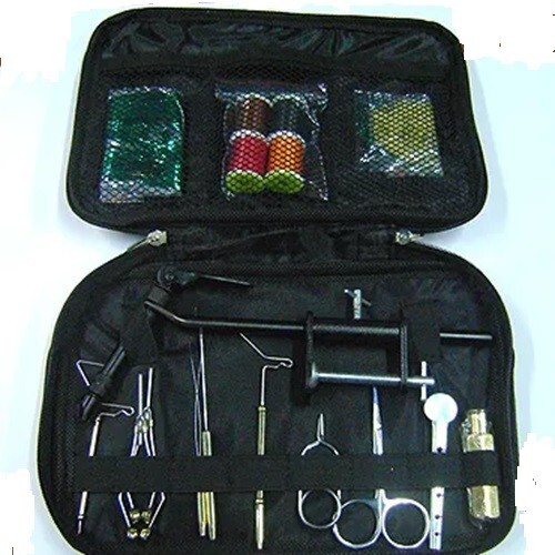 Fly tying kit - tying, in