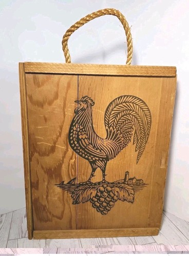 Vtg wooden wine crate sakonnet - wine,
