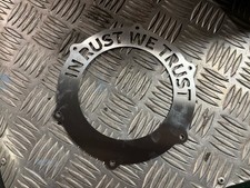 Stainless Steel Exhaust Finisher Ring - 4 Inch Pipe. Custom Side Pipe Side Exit