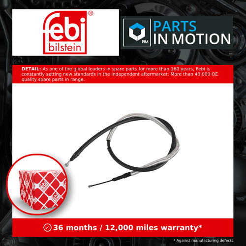 Handbrake cables rear left - handbrake,