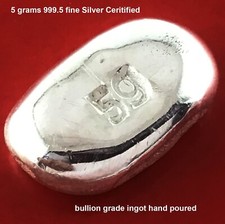 Fine Silver Bar 5 Grams 999.5