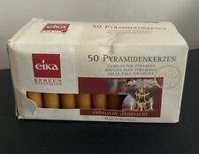 EIKA Candles Vintage Pyramid Angel Chime Yellow Set Please Read German Christmas
