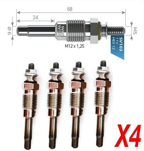 Svac heater glow plugs - 4x,