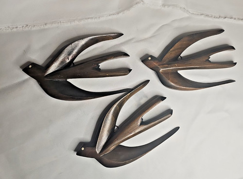 Vintage hand carved wooden - carved,