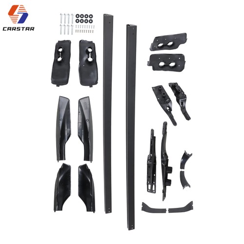 Black aluminium roof rails - aluminium,