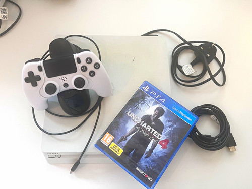 Sony ps4 slim - white, stain