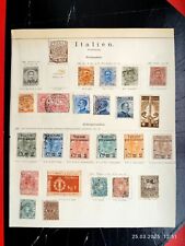 Italy,  page from old album, MN / used. (4805)