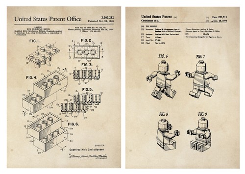 Patent print lego pair - patent,