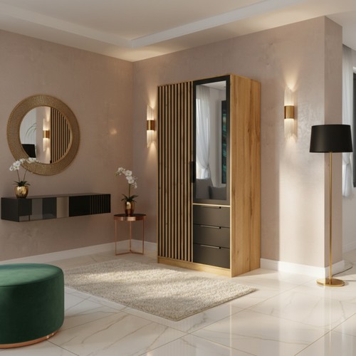 Bali lux wardrobe slats - wardrobe,