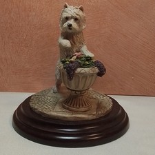 Country Artists K Sherwin West Highland Terrier Dog With Butterfly - CA330  1989
