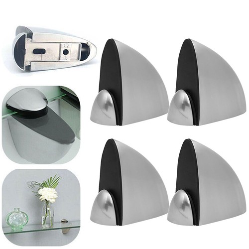 Polished chrome glass shelf - chrome,