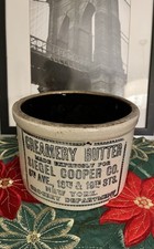 Rare Antique Butter Crock From