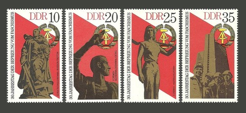 East germany ddr stamps - stamps, 1975