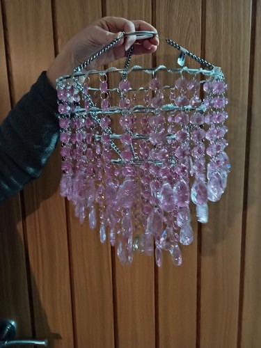 Pink chandelier light shade - chandelier,
