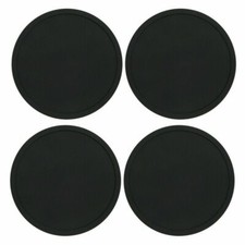4x 8x Set Silicone Rubber Coasters Non-Slip Cup Drinks Table Round Mats Glasses
