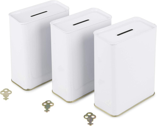 Pack white tin donation - pack,