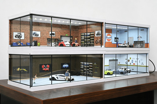Diorama diecast garage - diorama,