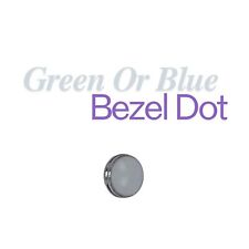 2mm Watch Bezel Dot Pip For Seiko Citizen + More Insert Pearl Blue & Green Lume