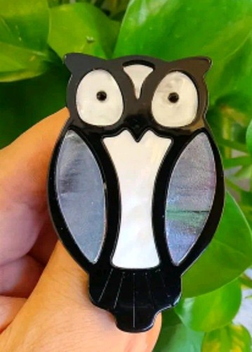 Cute owl brooch pin - pin,