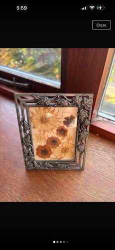 Vintage pewter frame - frame, and