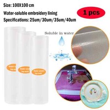 Water Soluble Embroidery Stabiliser Wash Away Cold  Film Embroidery Backing DIY