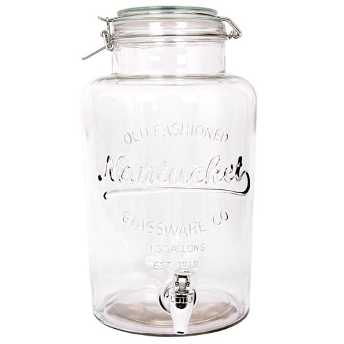 Glass drinks dispenser - glass, with