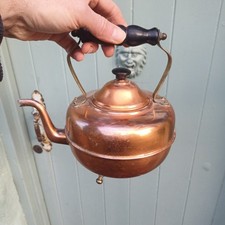 Copper Kettle With Brass And