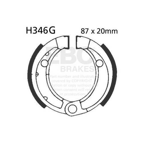 Ebc grooved brake - ebc, shoe