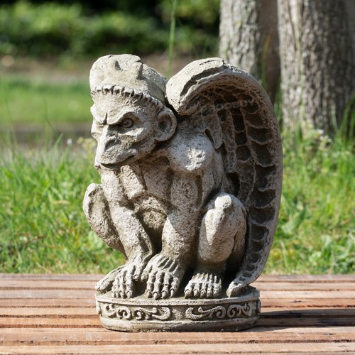 Heavy stone gargoyle garden - heavy,