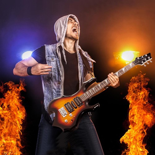 Glarry burning fire electric - glarry,